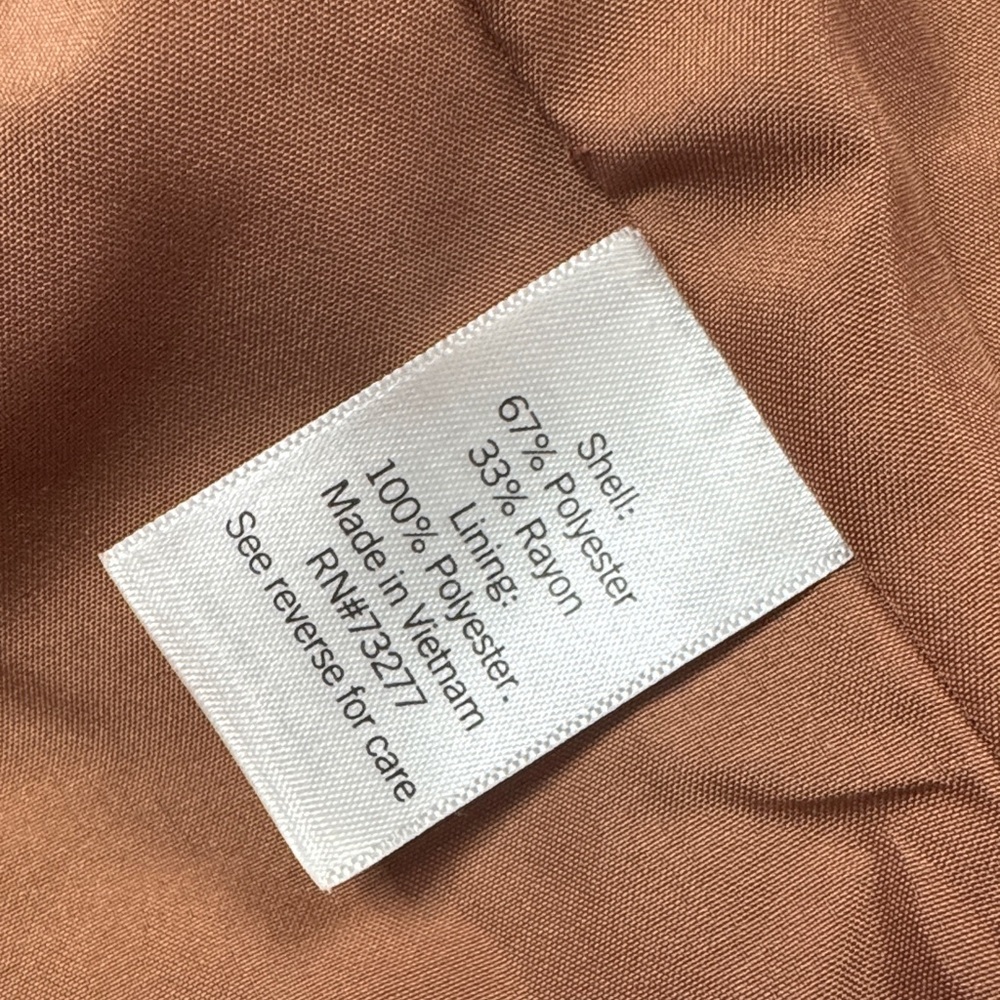 Nine West Plaid Blazer in Orange and Cream with Teal shorts set M - Picture 14 of 16